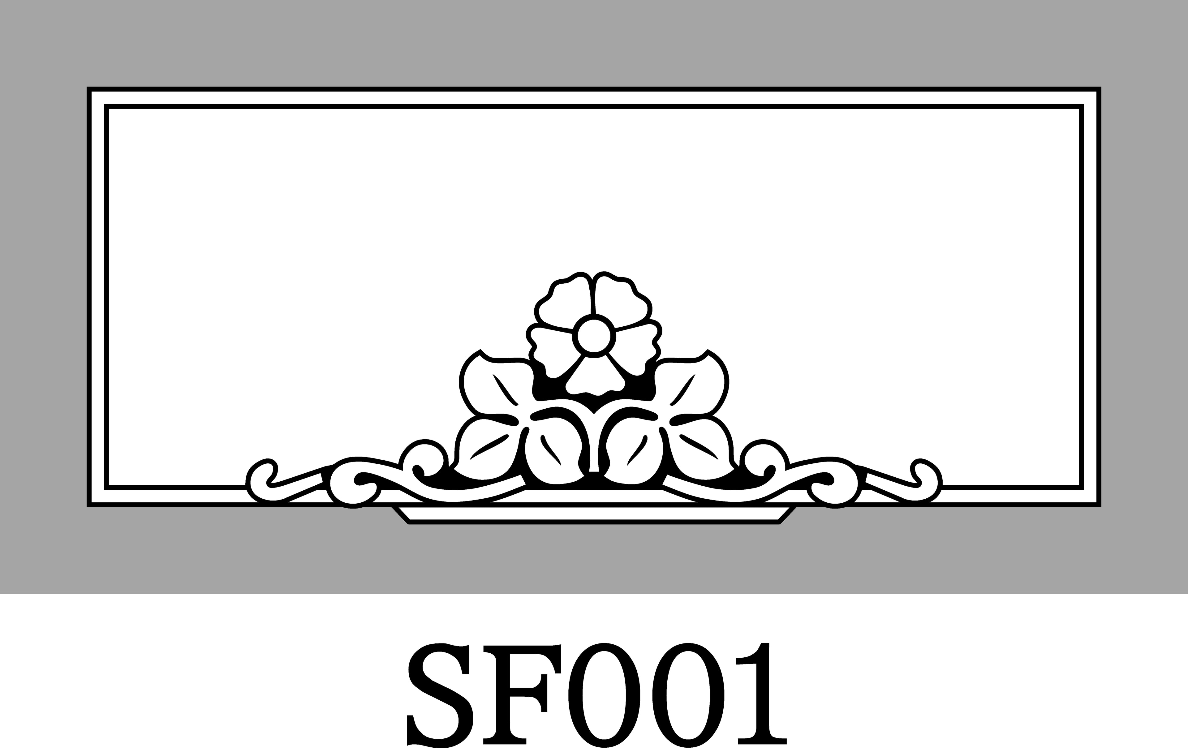 Layout SF001 — Ornate floral frame