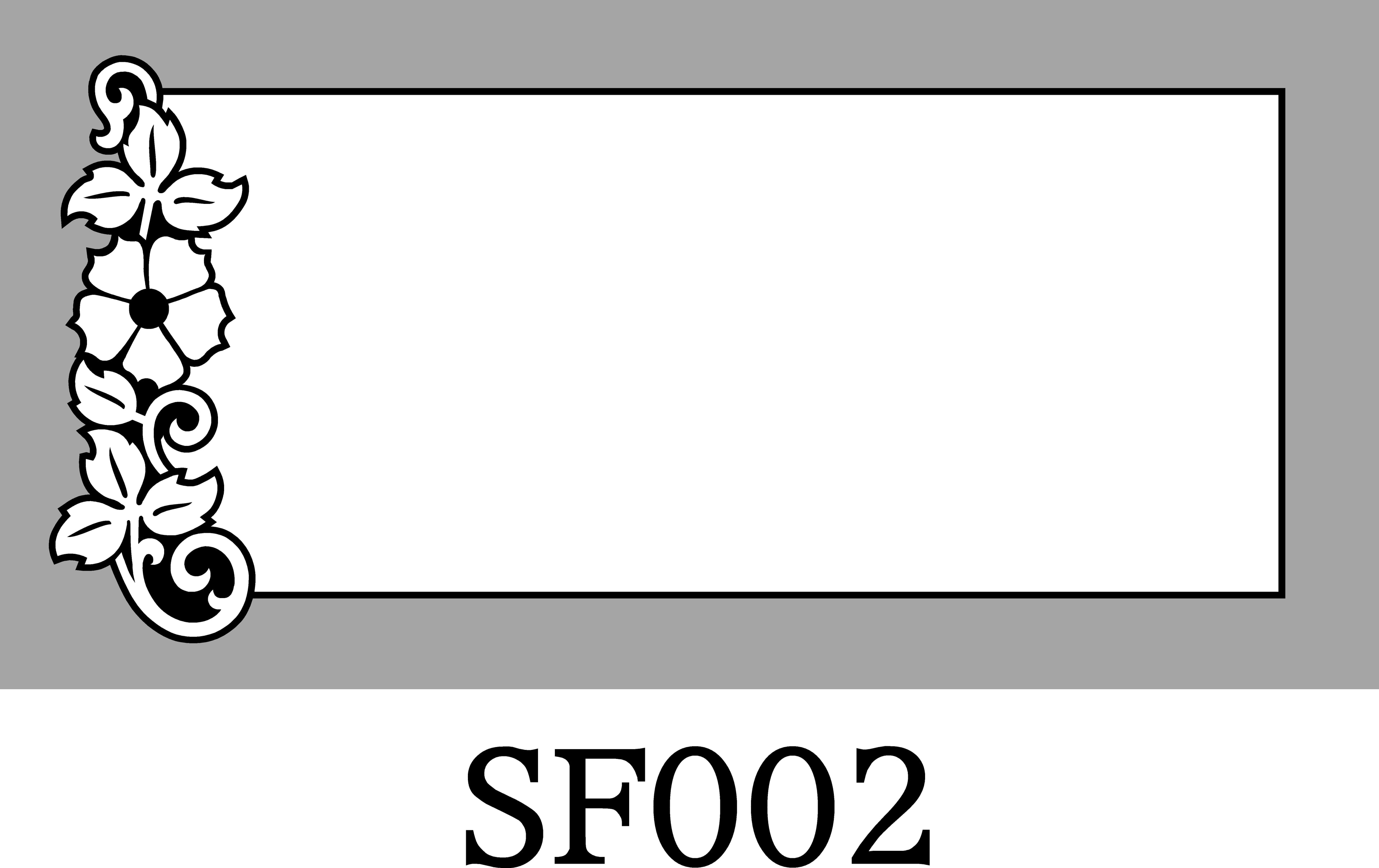 Layout SF002 — Ornamental floral frame