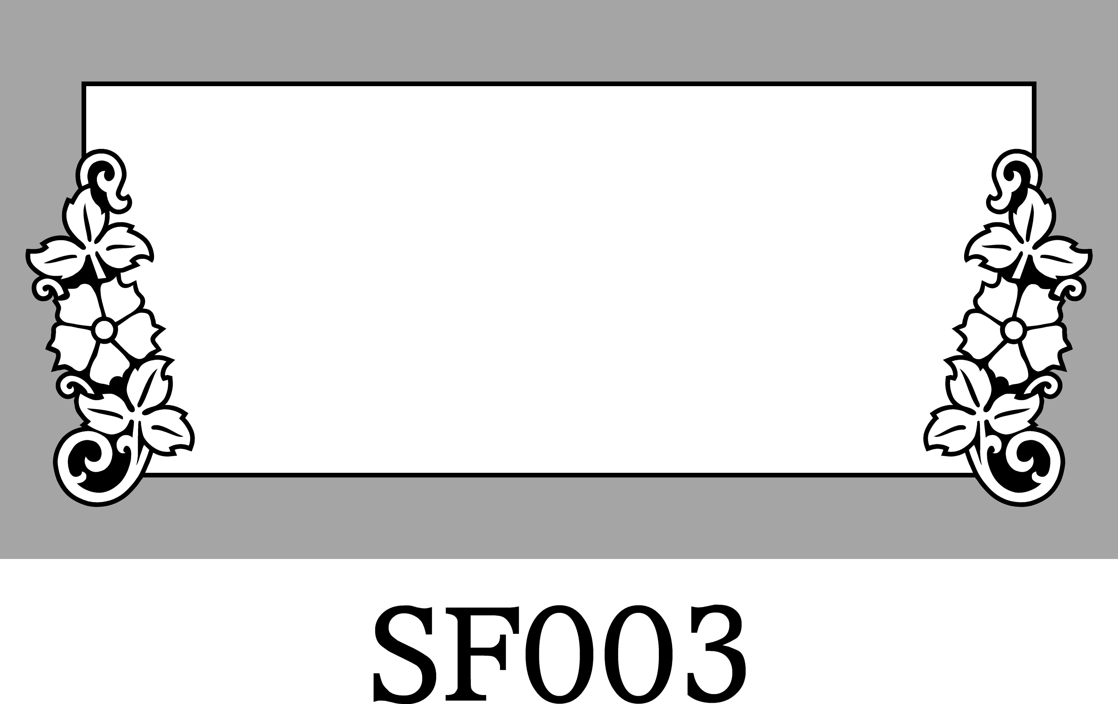 Layout SF003 — Ornate floral border