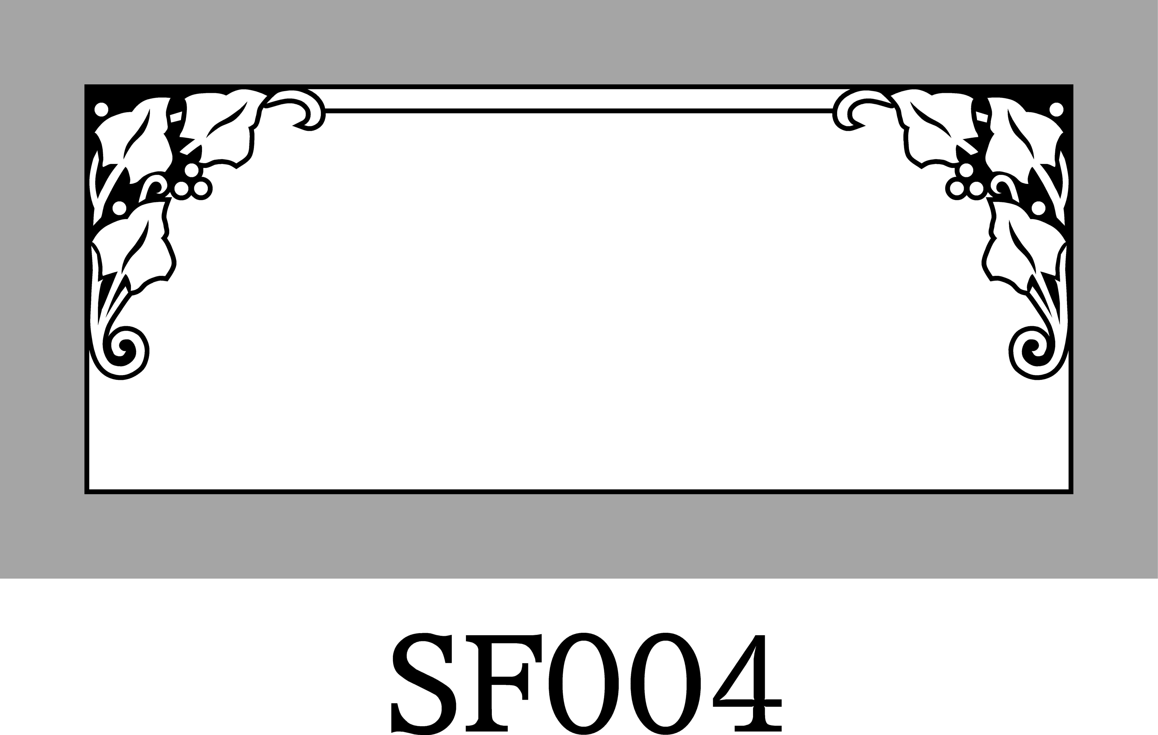 Layout SF004 — Floral corner frame