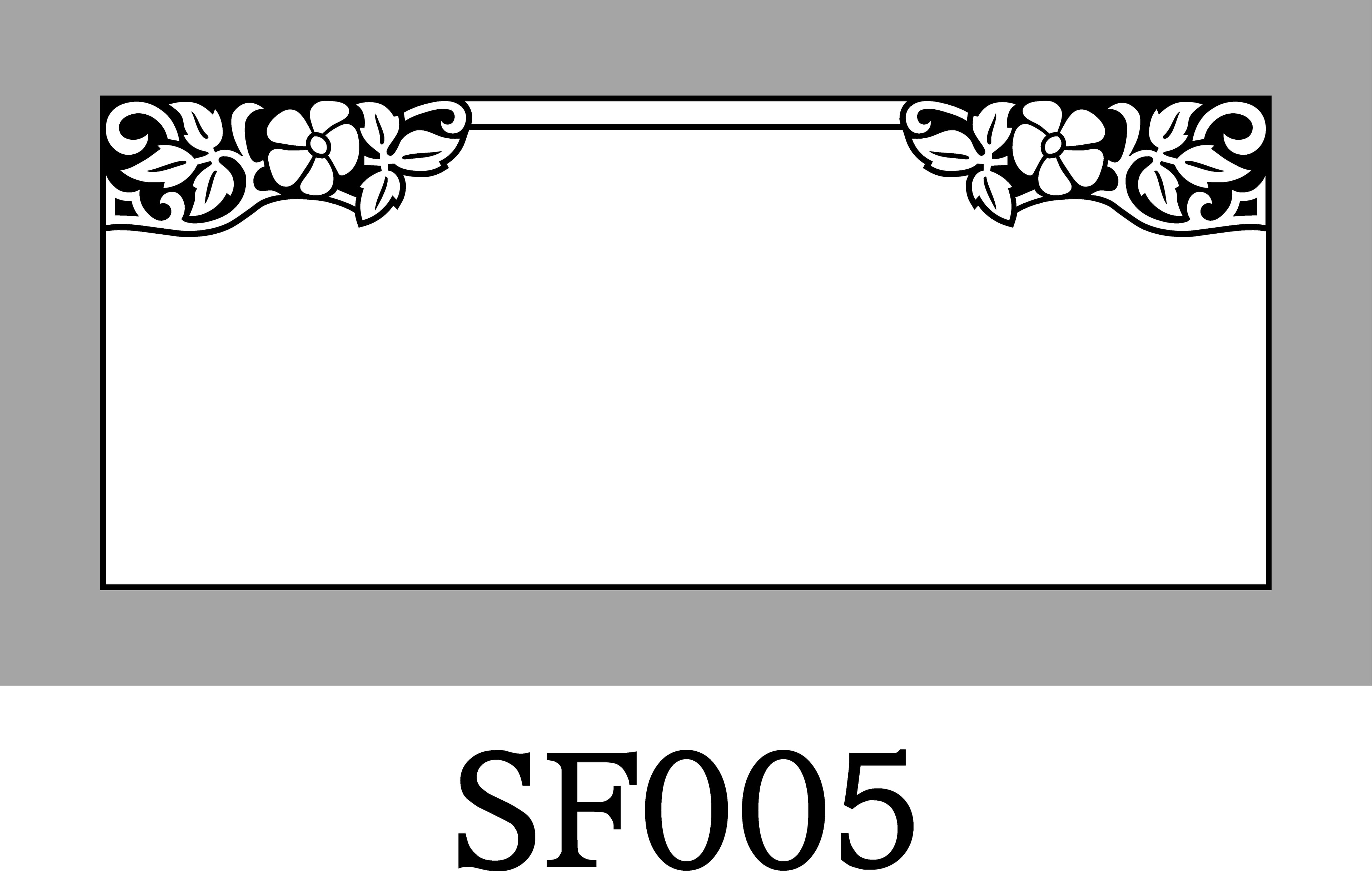 Layout SF005 — Ornate floral border frame