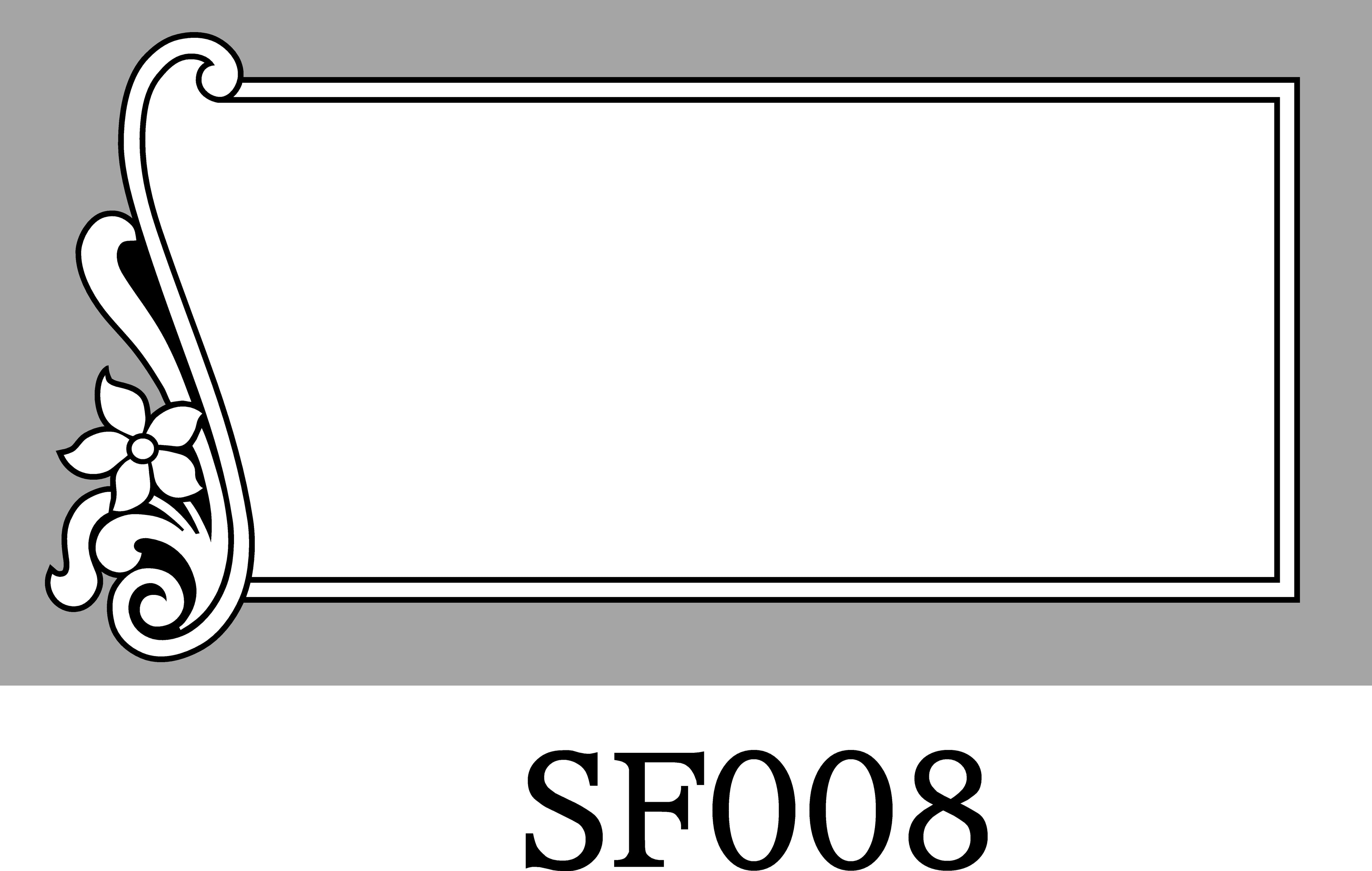Layout SF008 — Art nouveau scroll with flower