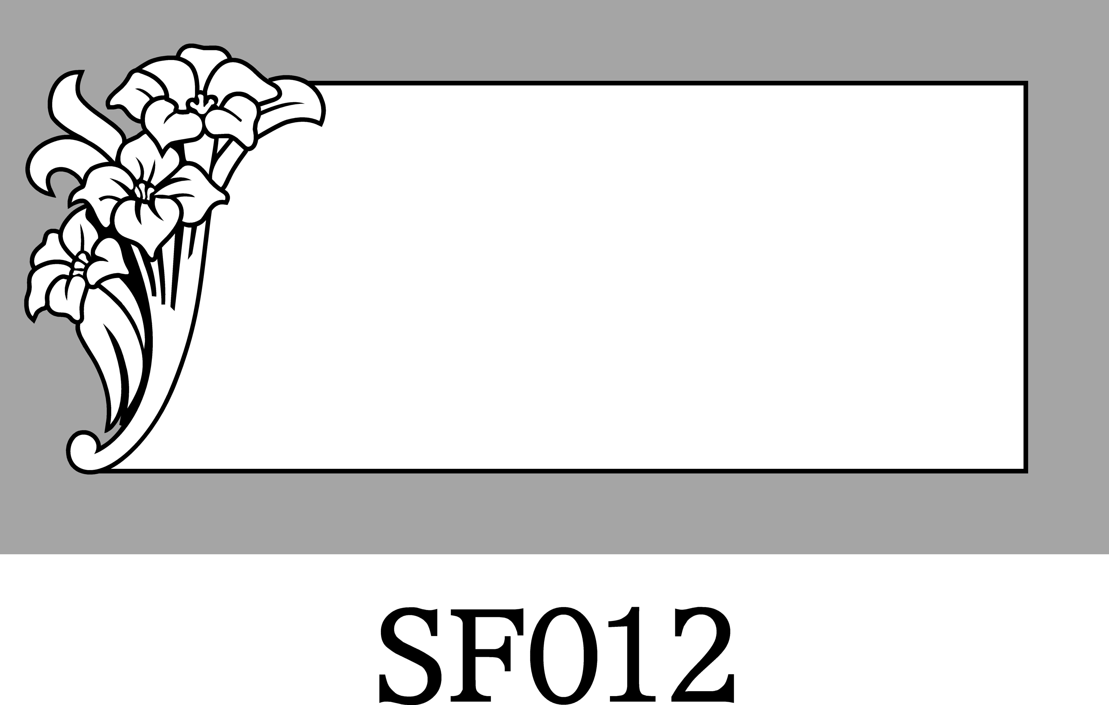 Layout SF012 — Lily / trumpet flower cluster