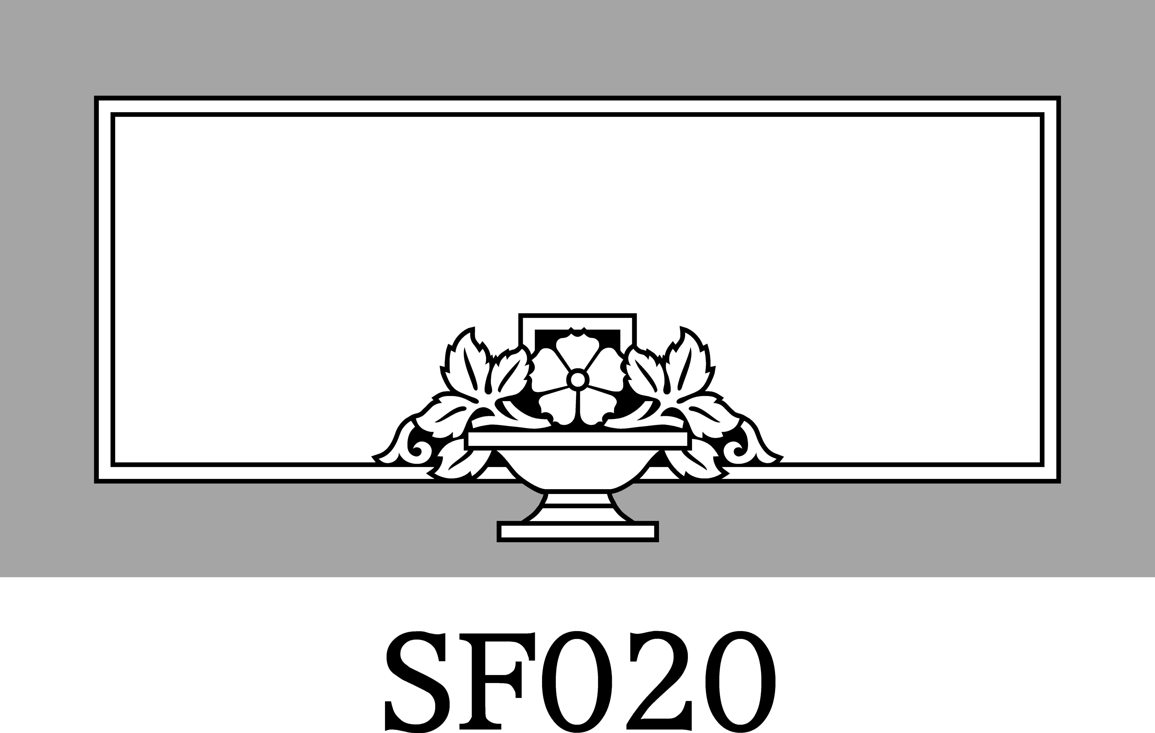 Layout SF020 — Floral urn centerpiece