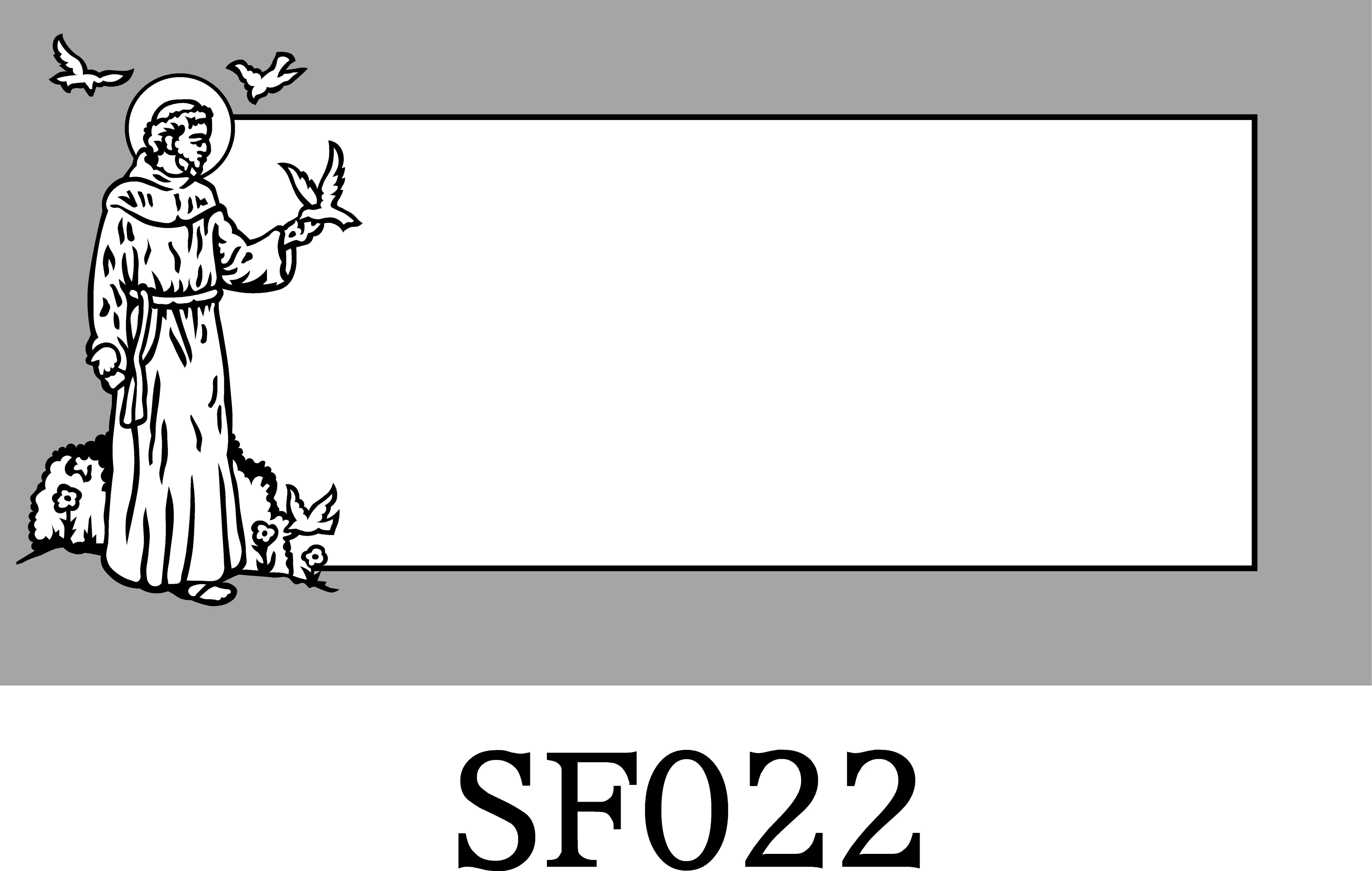 Layout SF022 — Saint Francis of Assisi with birds