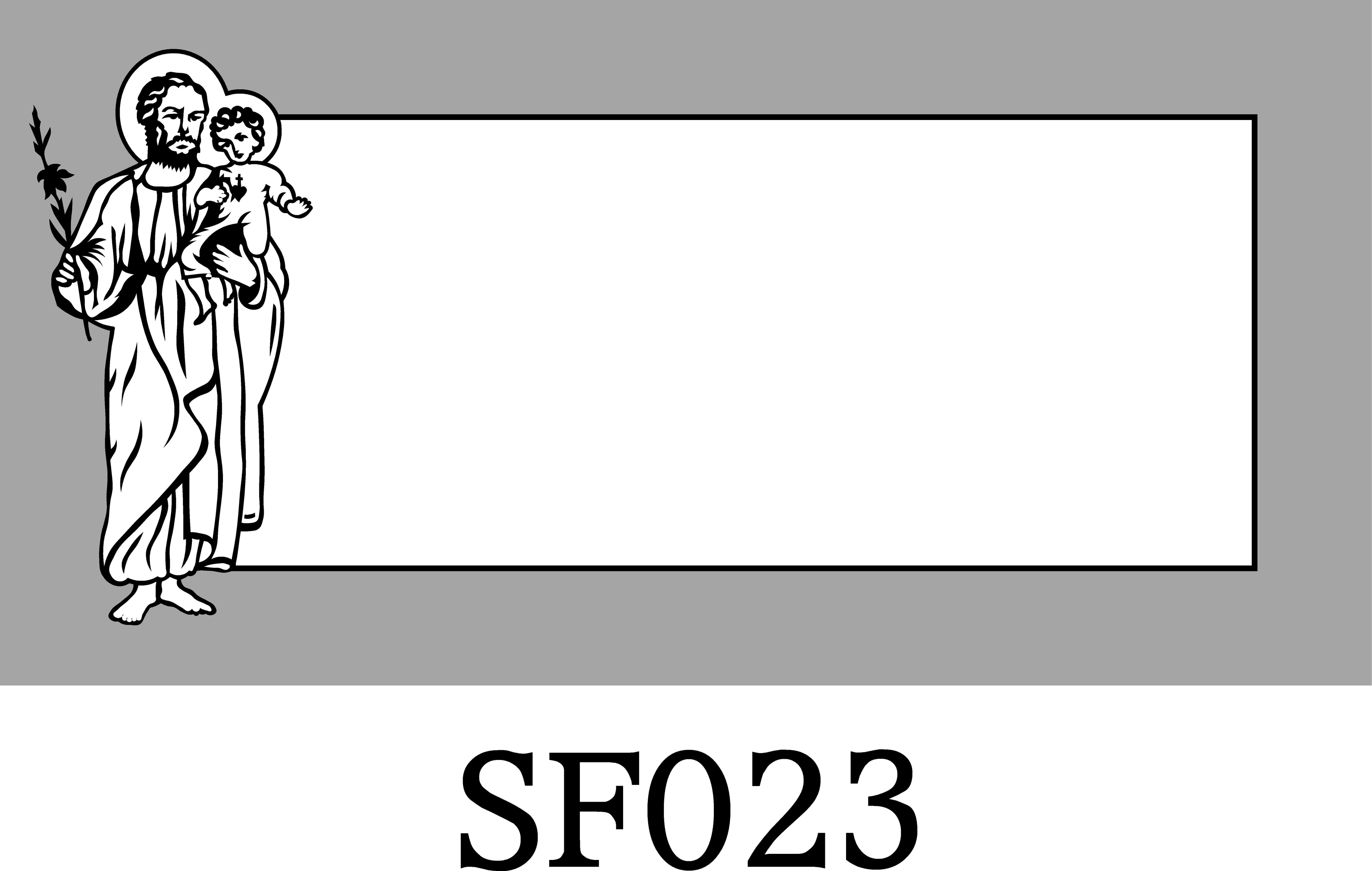 Layout SF023 — Saint Joseph holding the Christ child