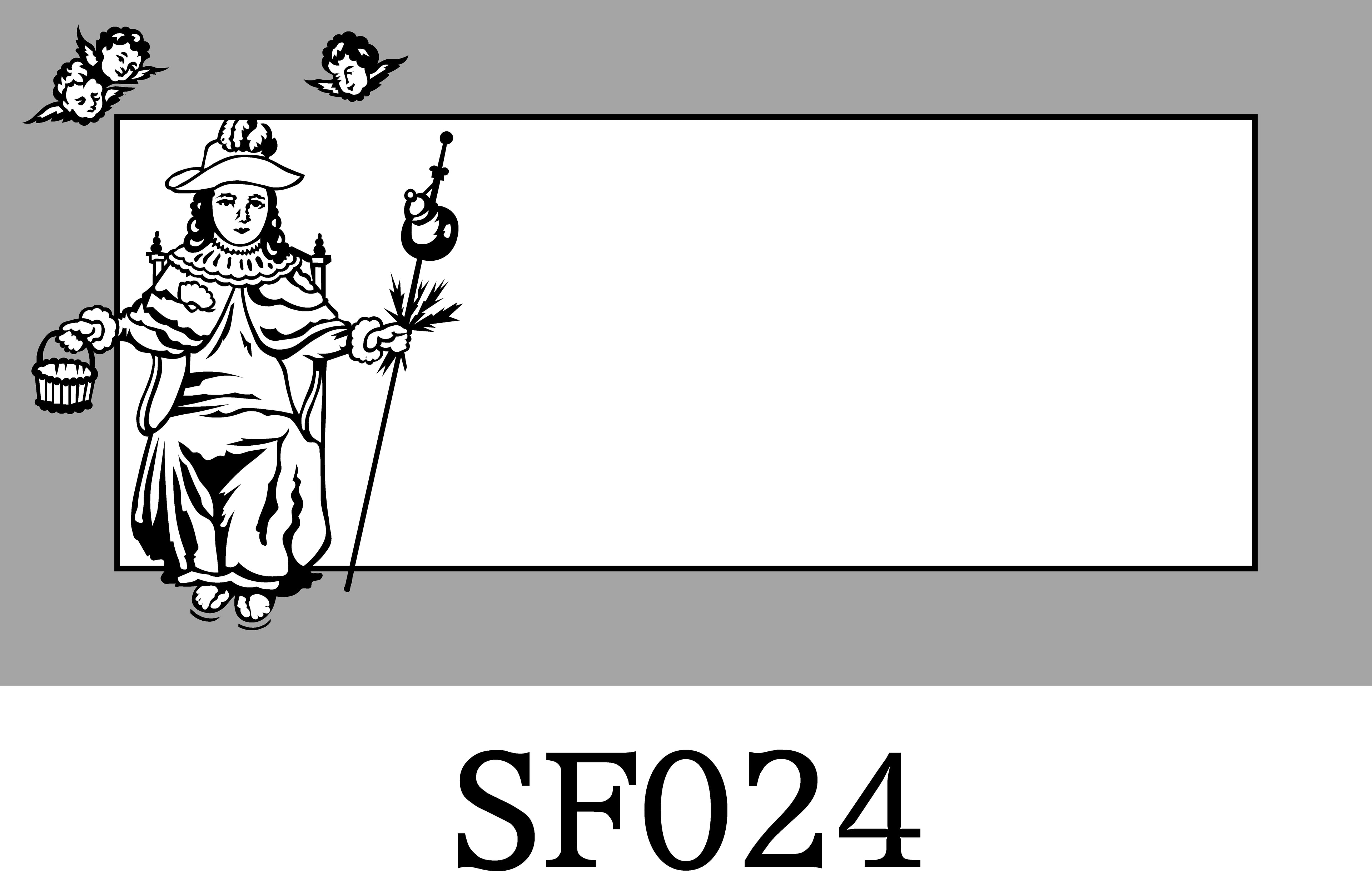 Layout SF024 — Santo Niño de Atocha with cherubs