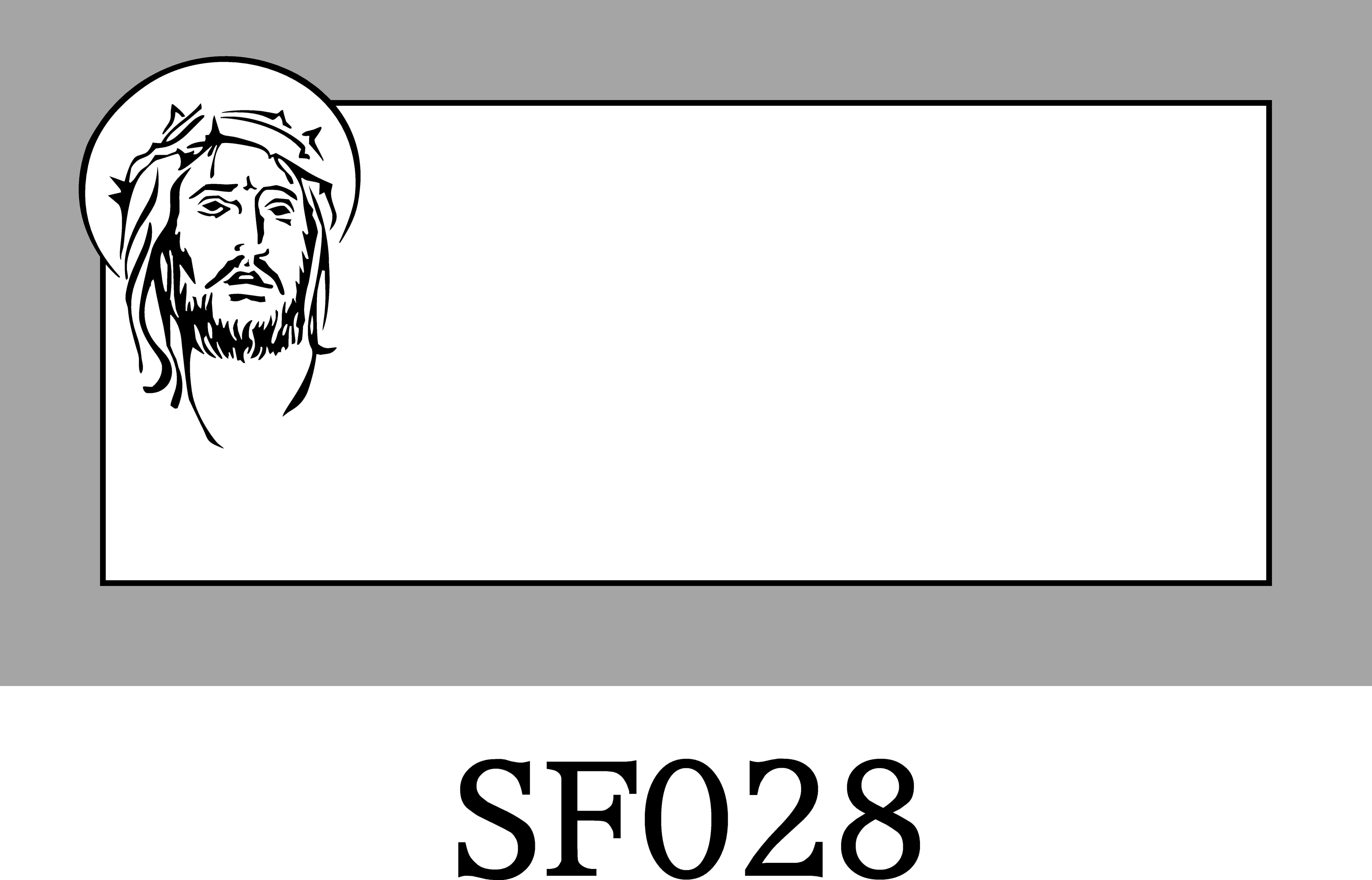Layout SF028 — Jesus with crown of thorns