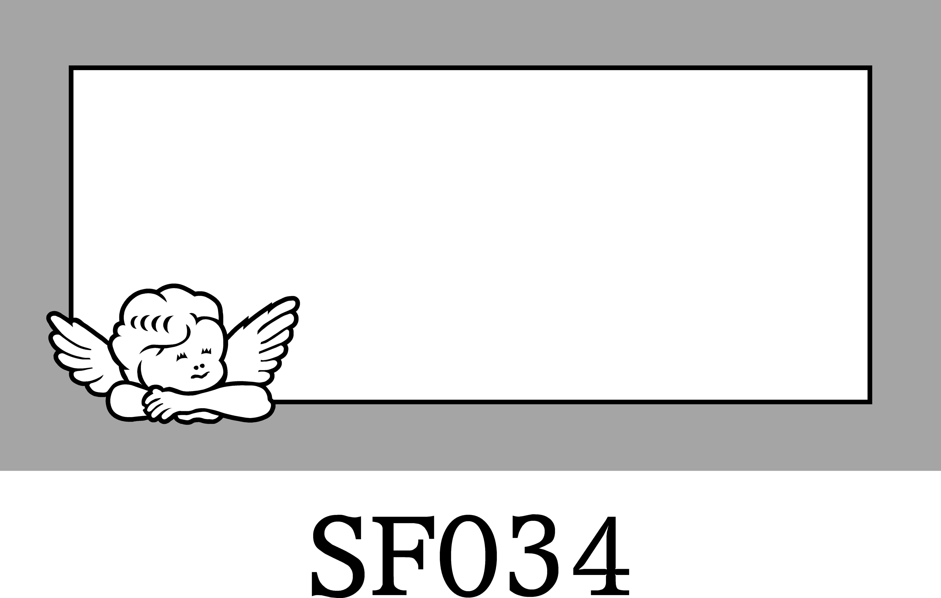 Layout SF034 — Cherub angel resting on arms