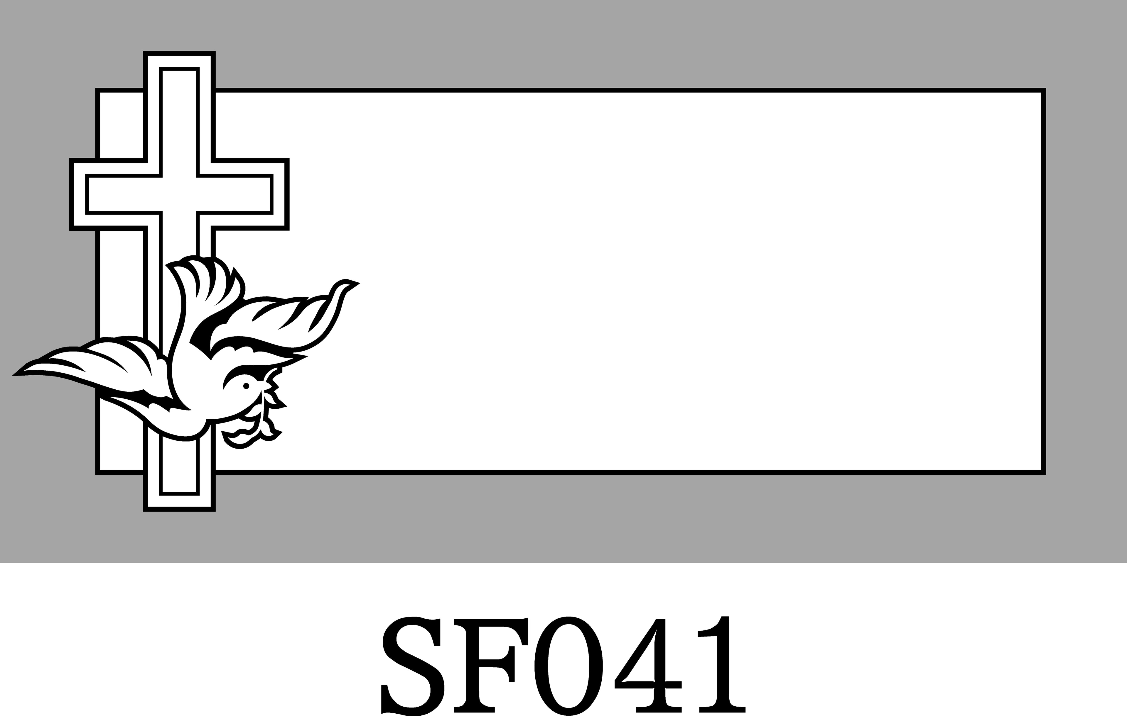 Layout SF041 — Cross with Holy Spirit dove