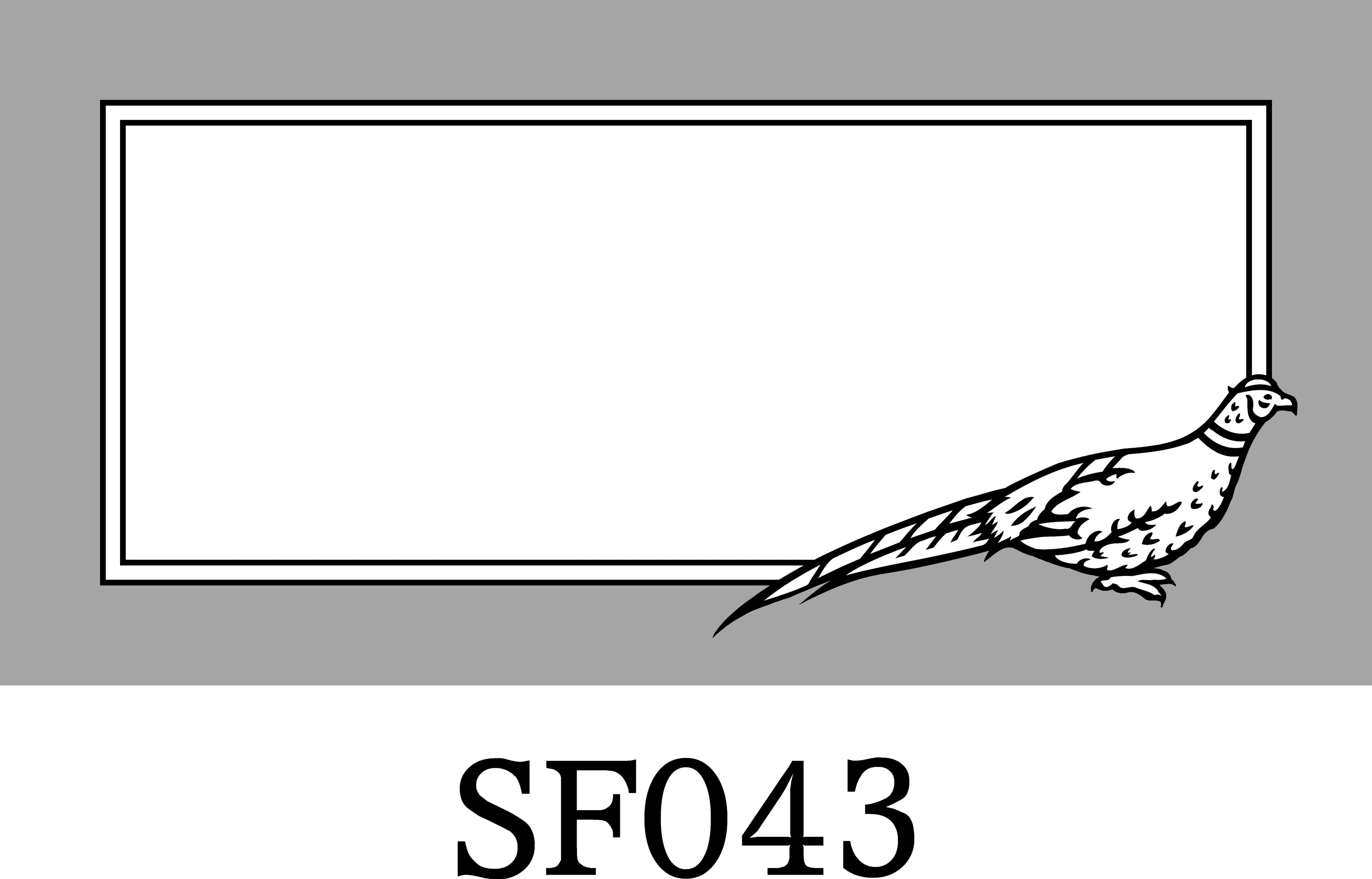 Layout SF043 — Ring-necked pheasant standing