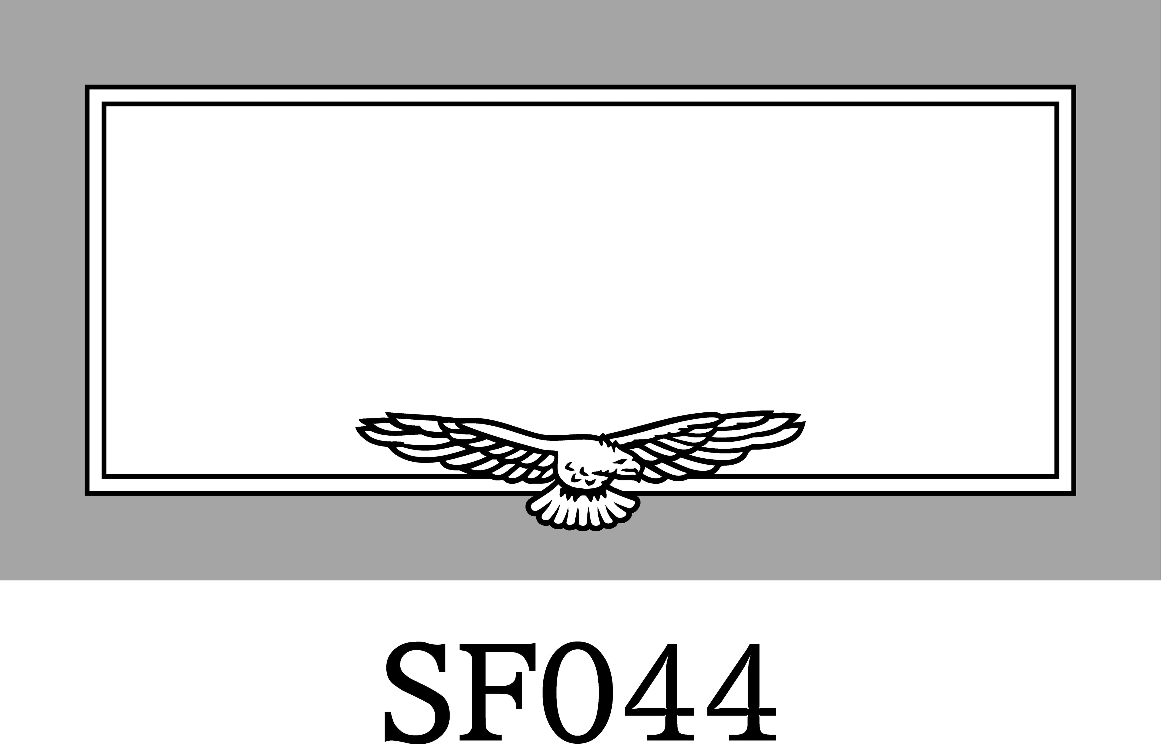 Layout SF044 — Eagle with wings spread
