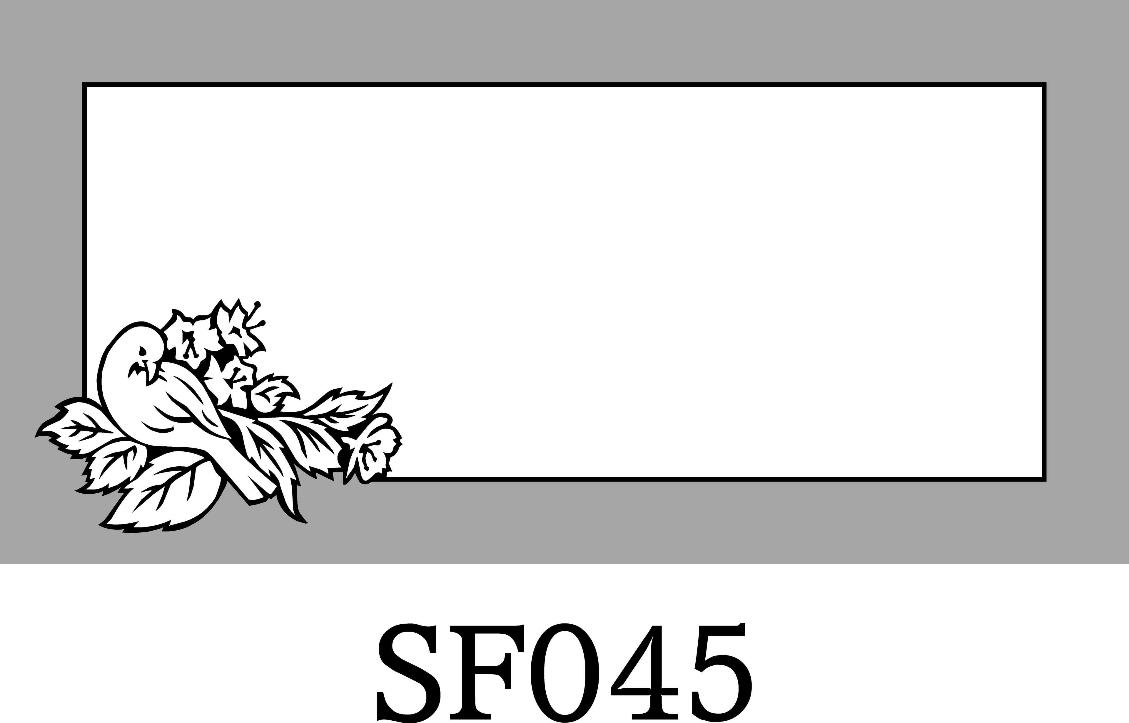 Layout SF045 — Dove on flowering branch