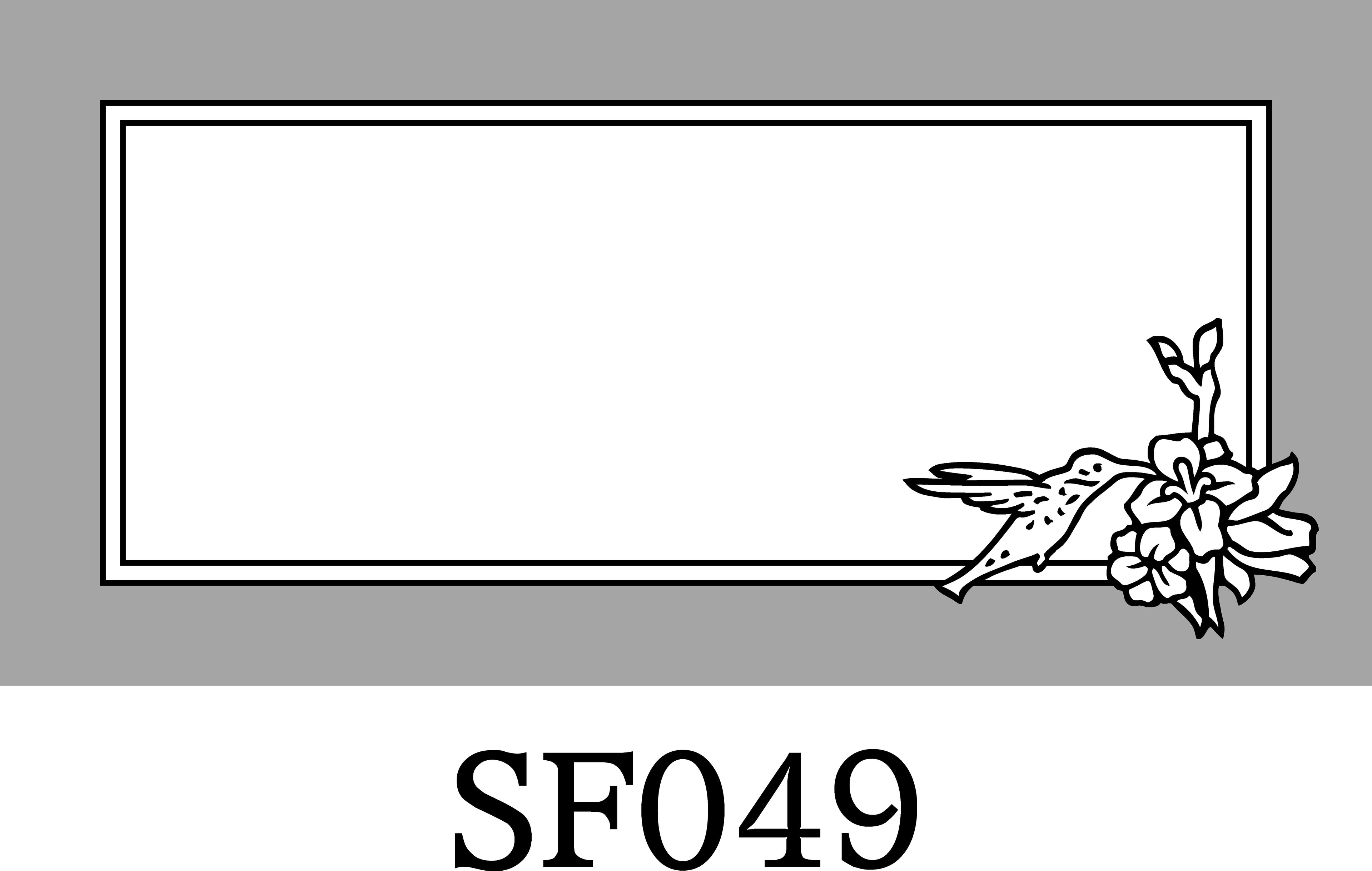 Layout SF049 — Hummingbird with flowers (right)