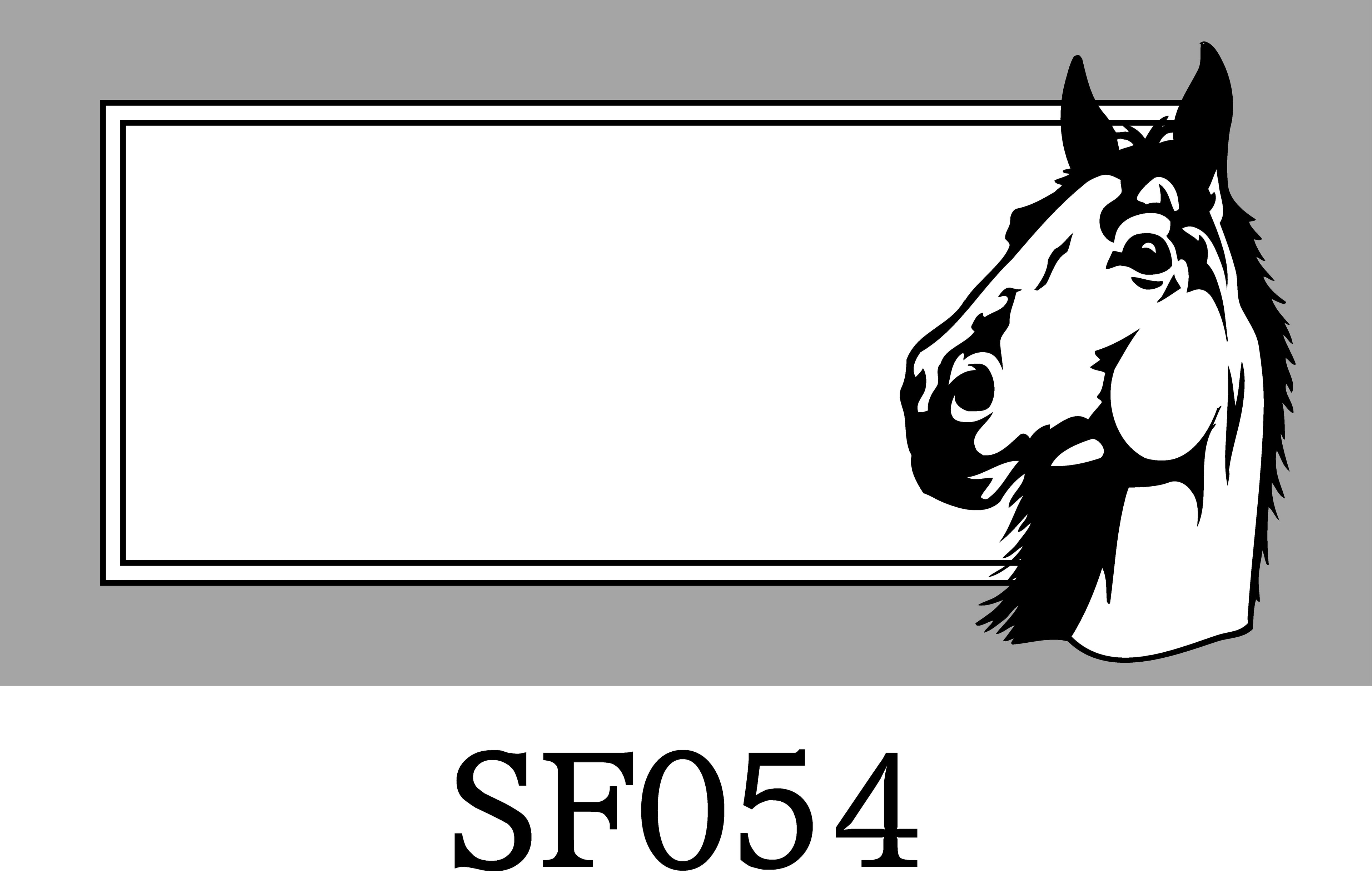 Layout SF054 — Horse head portrait