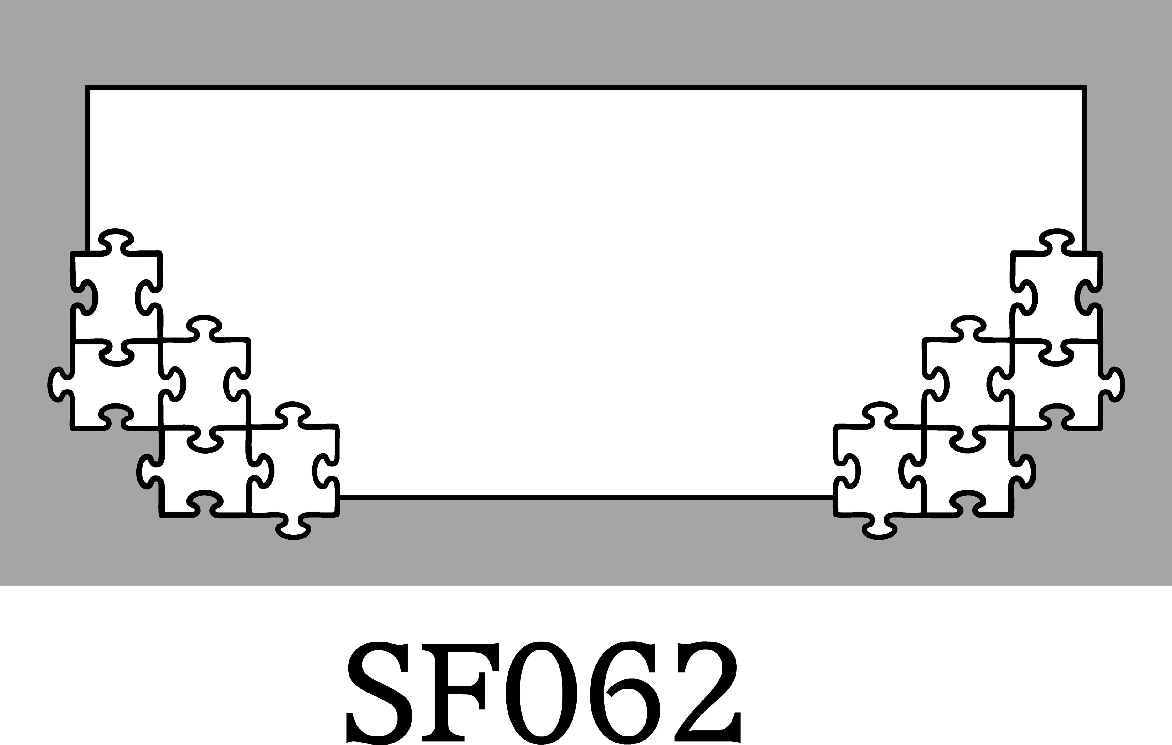 Layout SF062 — Puzzle pieces (autism awareness)