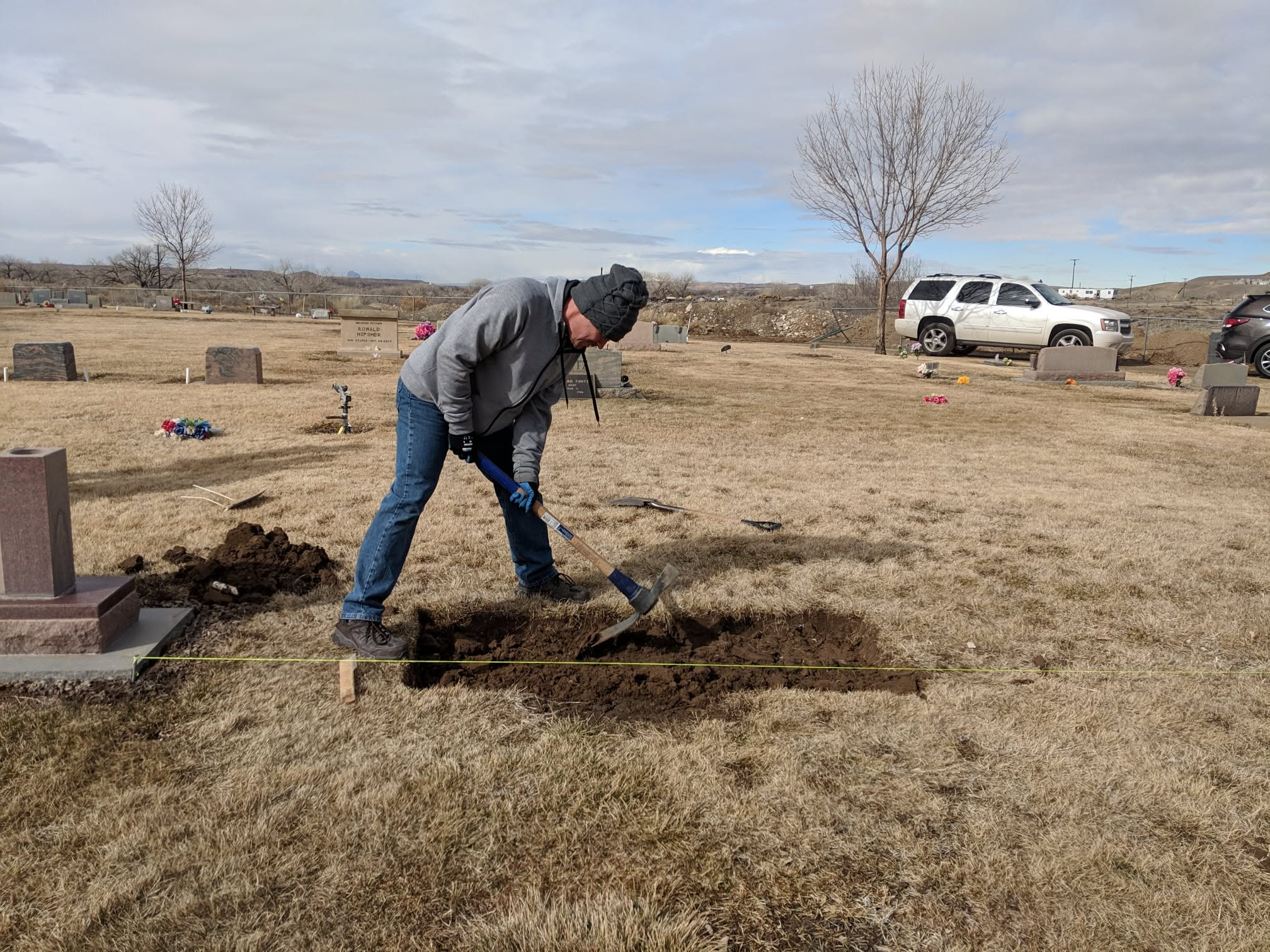 Adam digging foundation