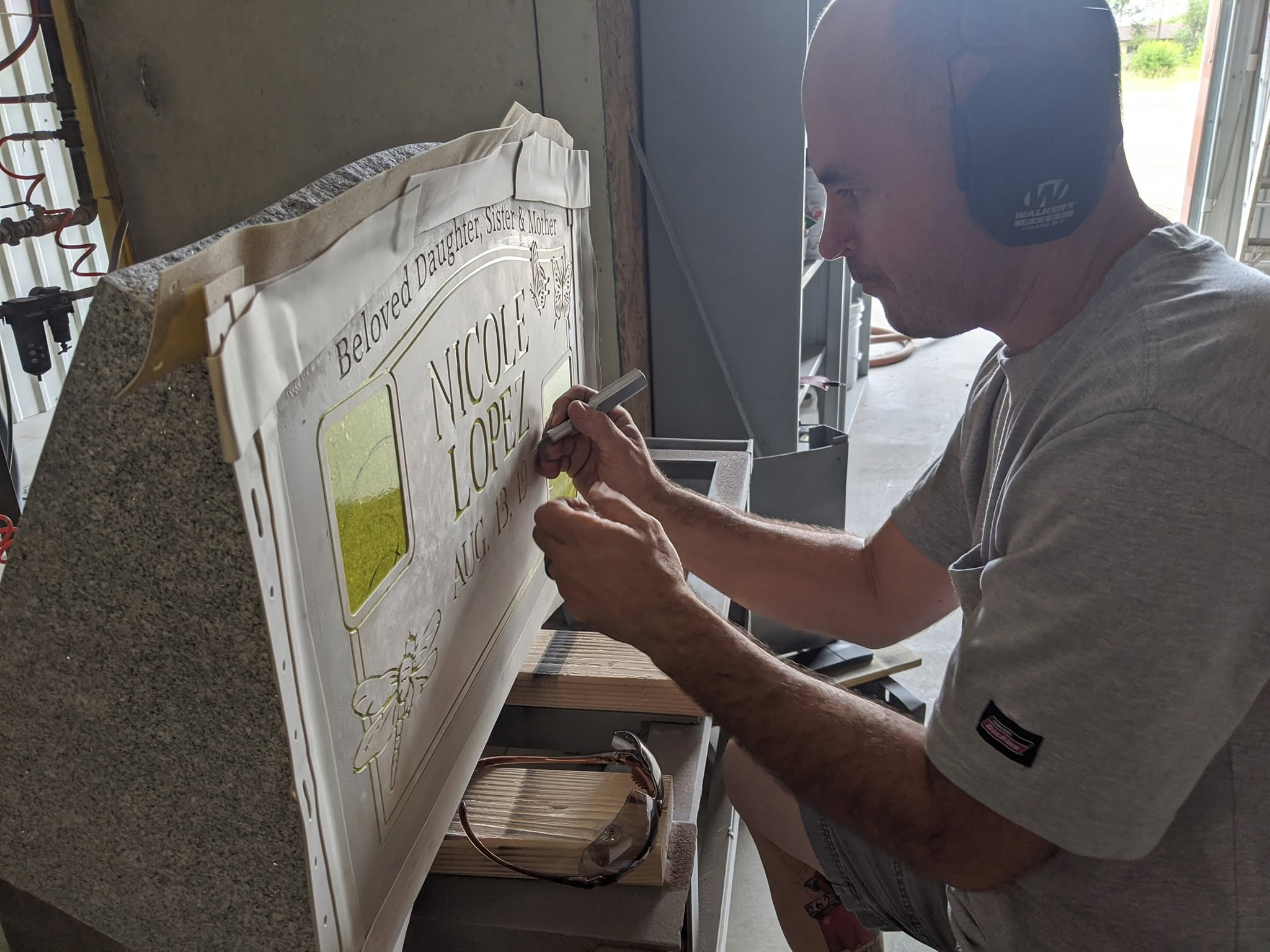 Adam hand engraving