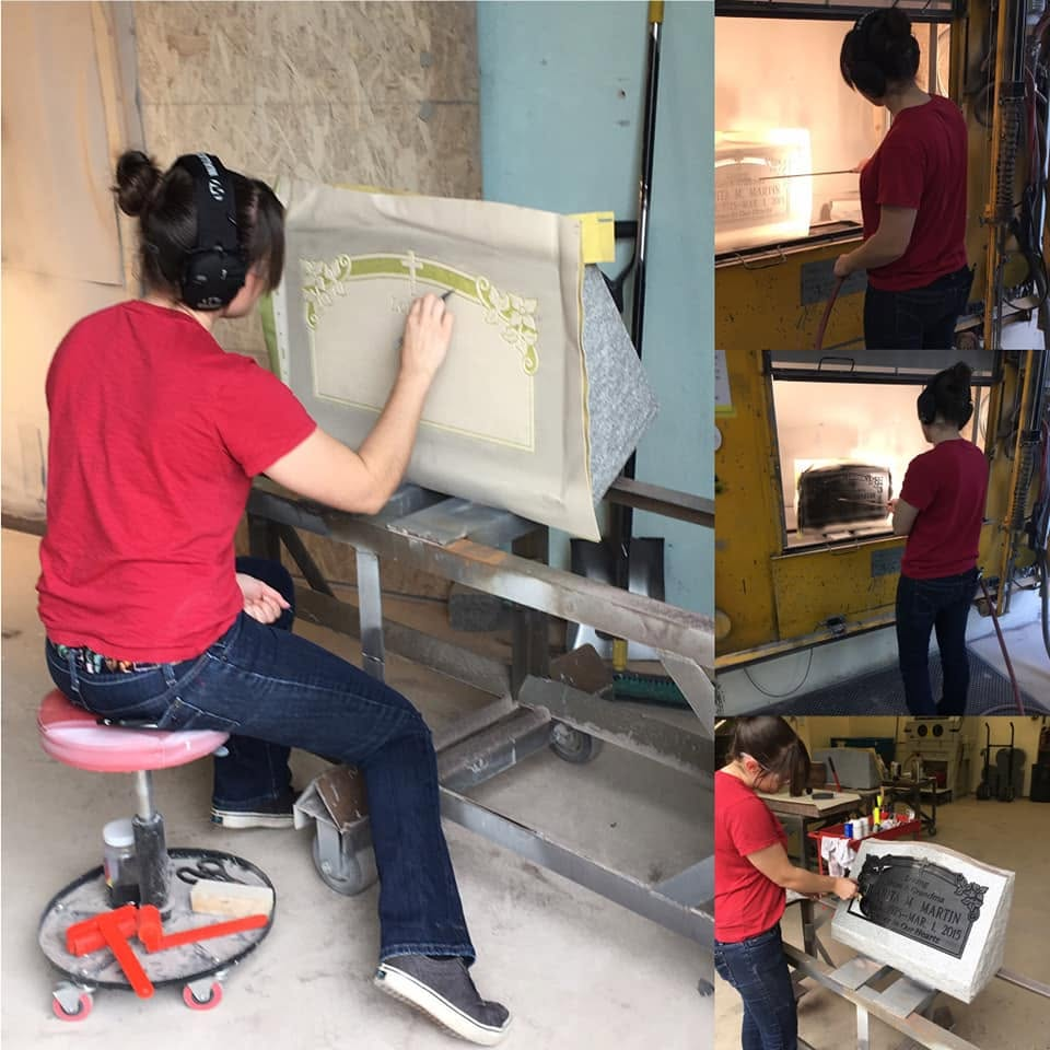 Tiffany at the miter saw