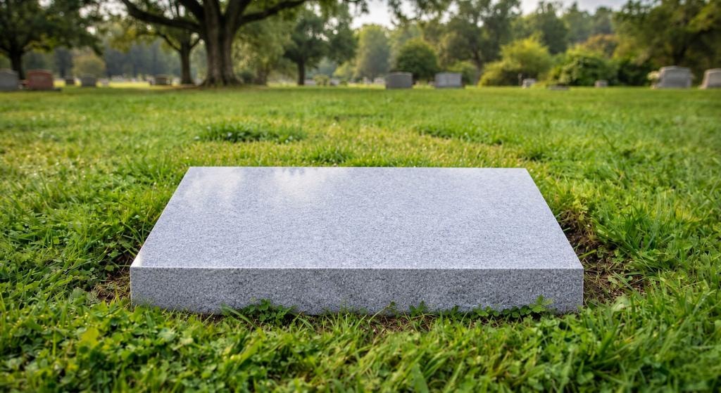 Economy Flat memorial stone