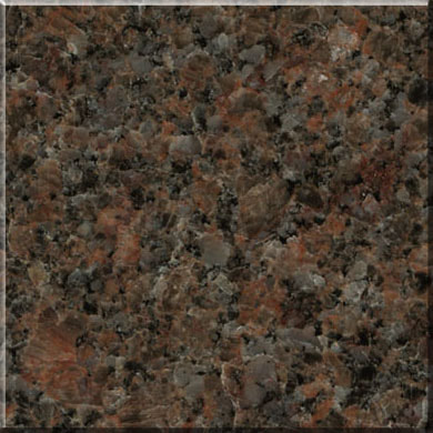 Mahogany granite color sample