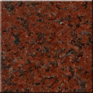 India Red* granite color sample